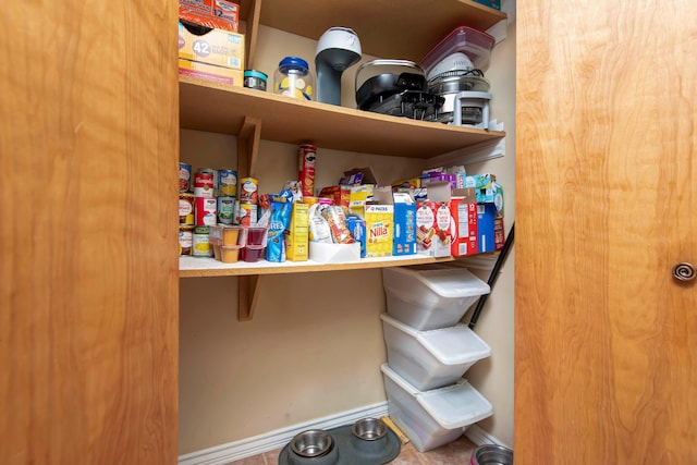 view of pantry