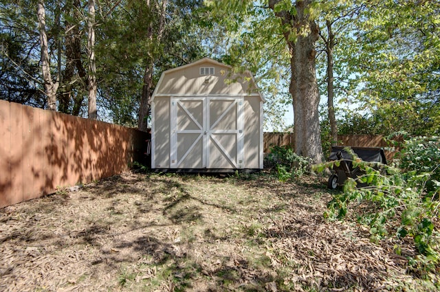 view of outdoor structure