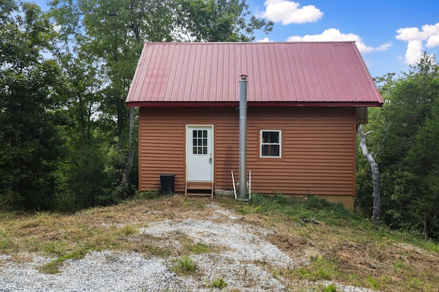 view of rear view of property