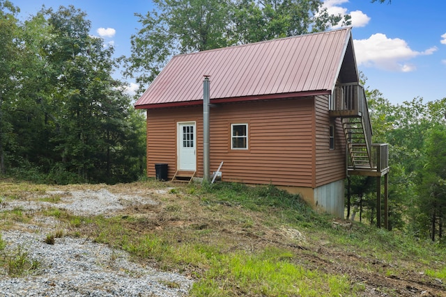 view of property exterior