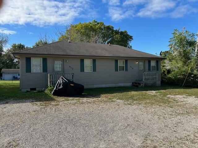 view of back of property