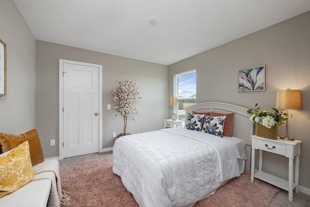 bedroom with carpet floors