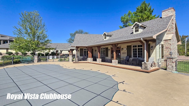 view of pool with a patio area