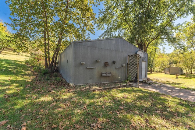 view of outbuilding featuring an outdoor structure