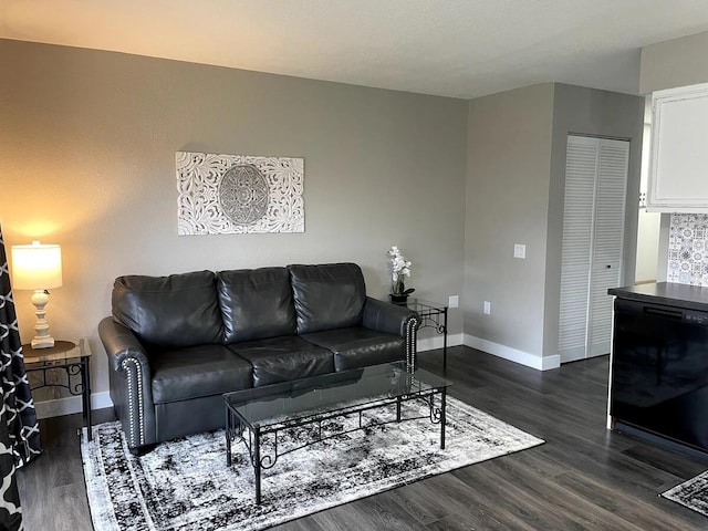 29 Fall Creek Dr Unit 4, Branson, MO 65616 - living area featuring baseboards and dark wood-style floors
