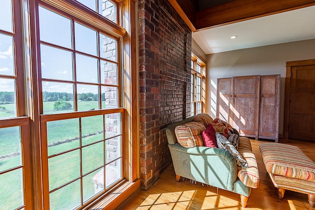 sunroom / solarium with a wealth of natural light