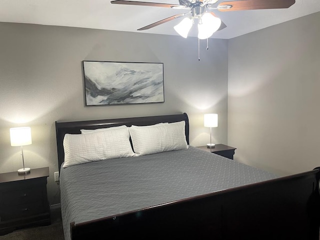 bedroom with ceiling fan