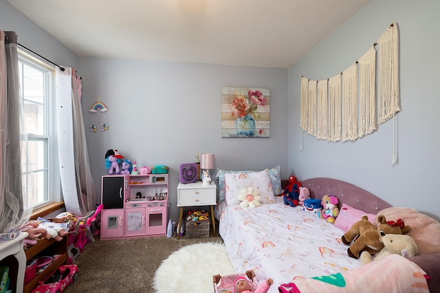 bedroom featuring carpet flooring