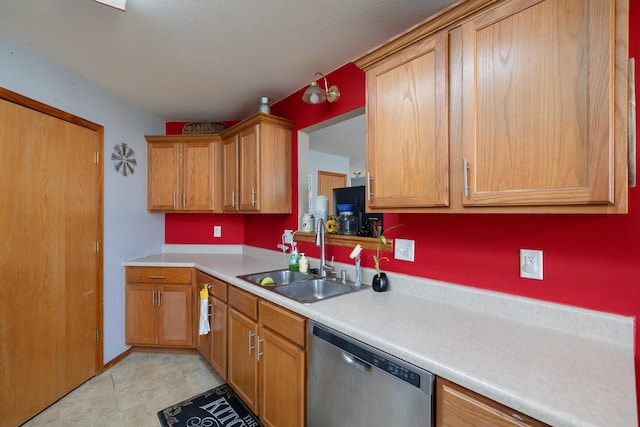 kitchen with dishwasher and sink