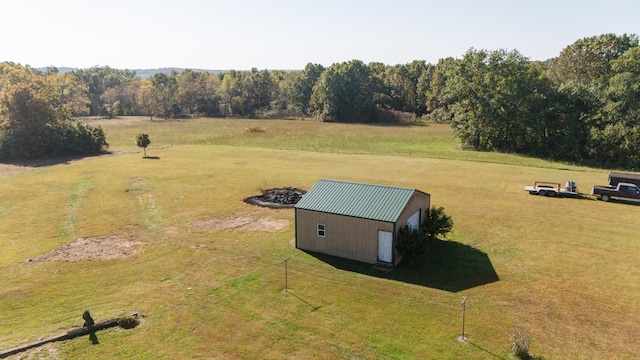 bird's eye view featuring a rural view