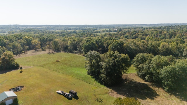 bird's eye view featuring a rural view