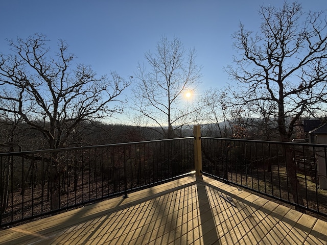 view of deck at dusk