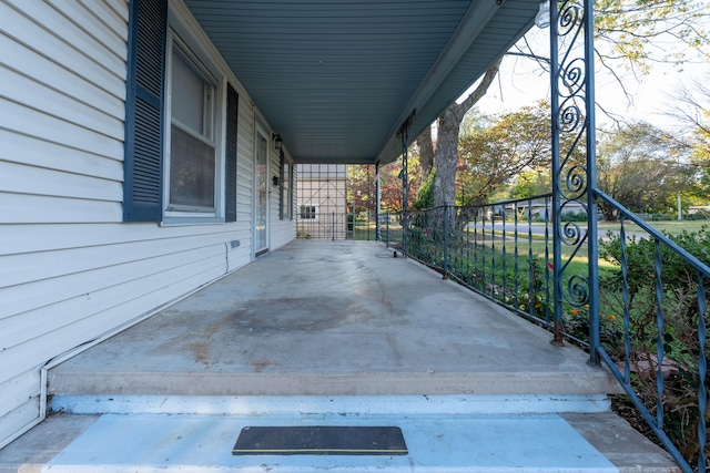 view of patio / terrace featuring covered porch