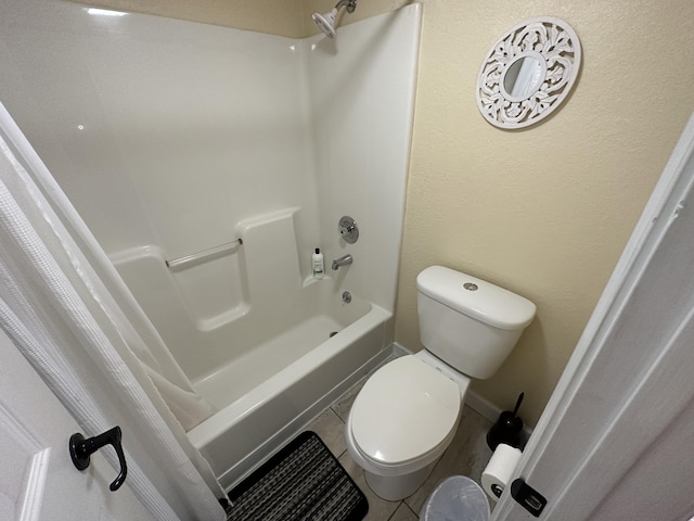 420 Fall Creek Dr Unit 6, Branson, MO 65616 - bathroom featuring shower / tub combo, tile patterned floors, and toilet