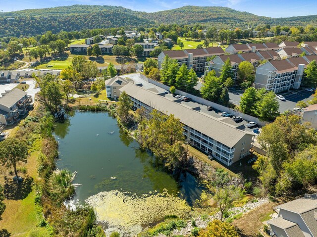 34 Golfshores Dr Unit 8, Branson, MO 65616 - drone / aerial view with a water and mountain view and a residential view