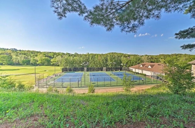 view of sport court