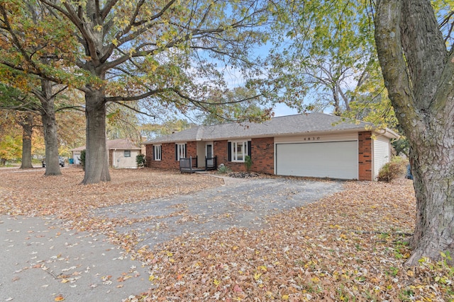 ranch-style house with a garage