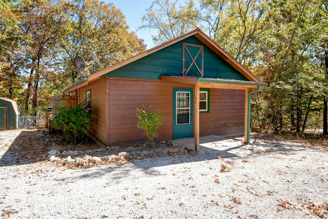 view of outdoor structure