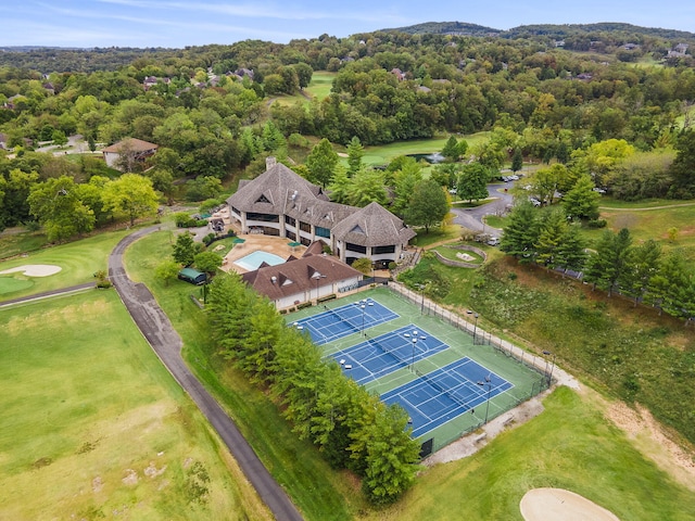 birds eye view of property