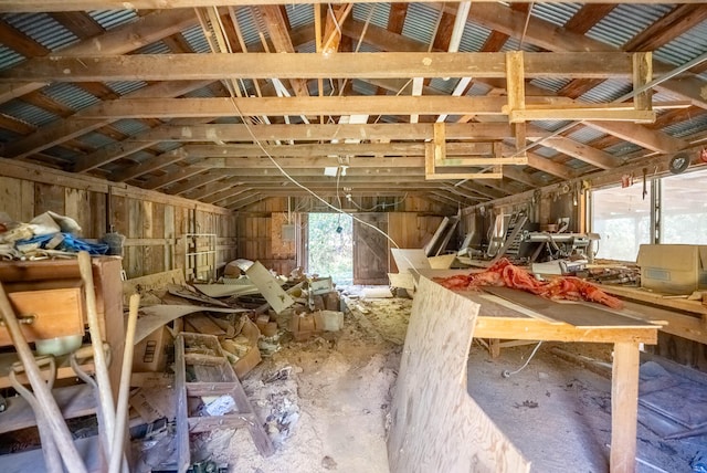 view of attic