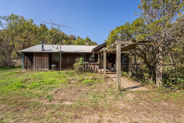 view of rear view of property