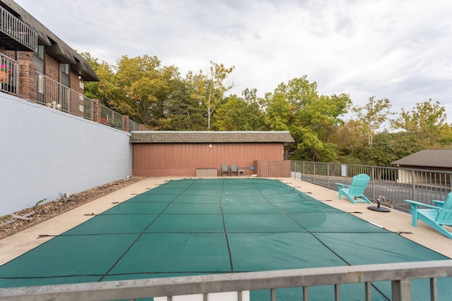 view of pool with a patio