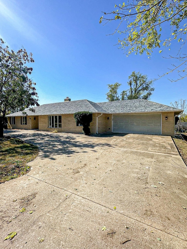 ranch-style house with a garage