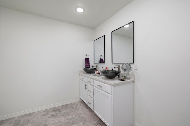 bathroom with vanity