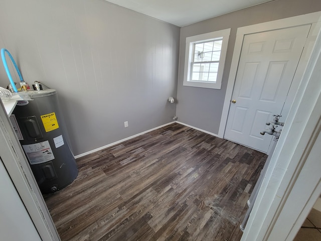 interior space featuring electric water heater