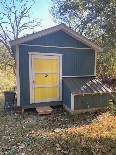 view of shed