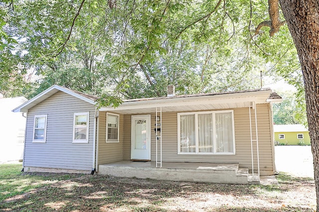 view of front of house with a porch