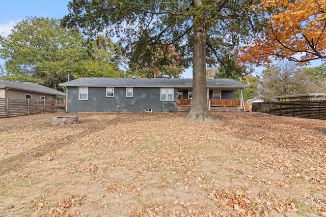 view of rear view of property