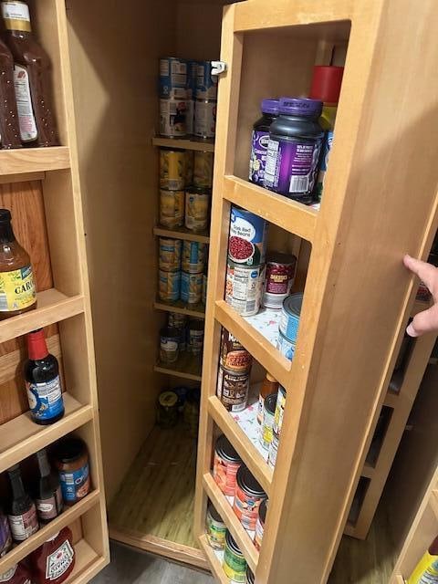 view of pantry