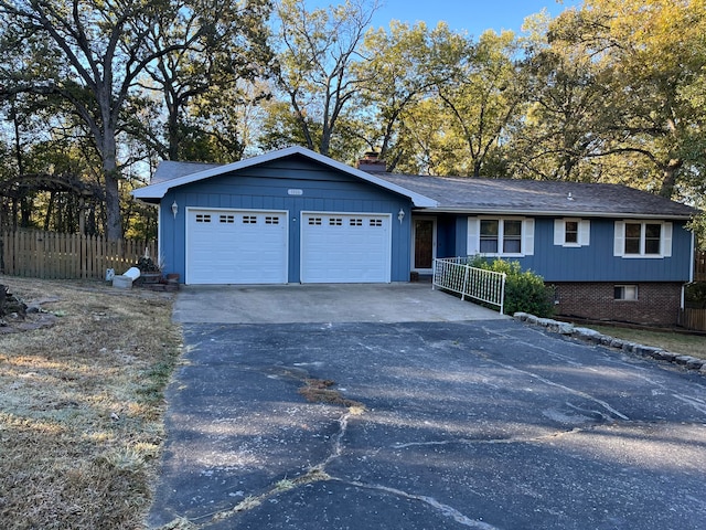 ranch-style house with a garage