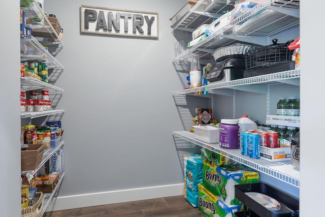 view of pantry