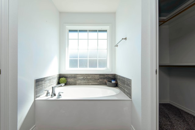 bathroom with a bathing tub