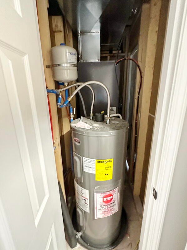 utilities featuring water heater