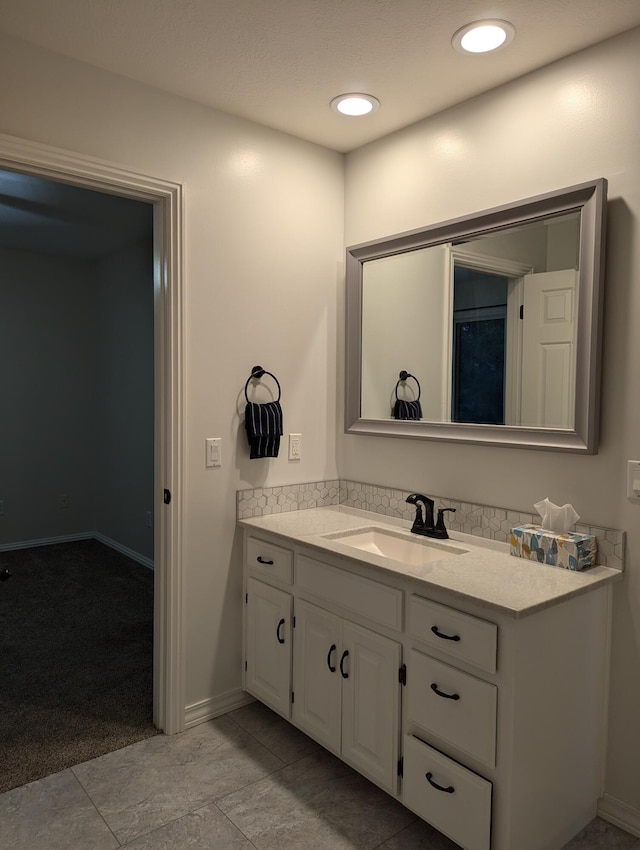 bathroom featuring vanity