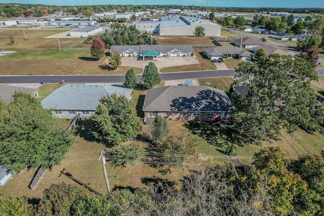 bird's eye view with a residential view