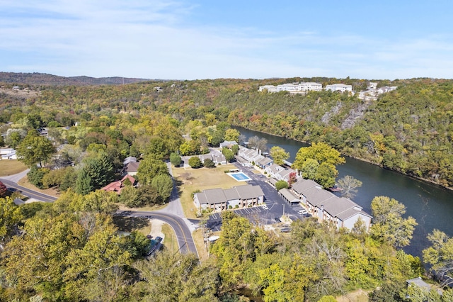 123 River Point Rd Unit 37, Hollister, MO 65672 - aerial overview of property's location with a large body of water and a forest