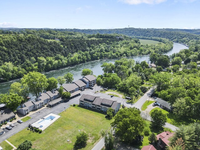 123 River Point Rd Unit 37, Hollister, MO 65672 - drone / aerial view of a forest and a large body of water