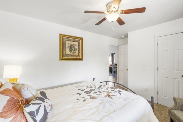 123 River Point Rd Unit 37, Hollister, MO 65672 - bedroom featuring ceiling fan and carpet floors