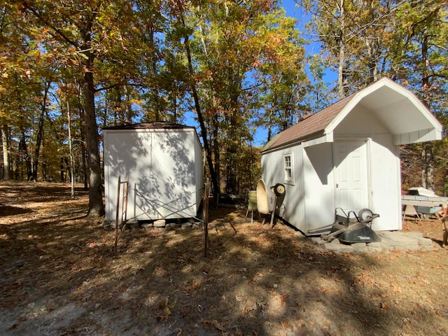 view of outdoor structure