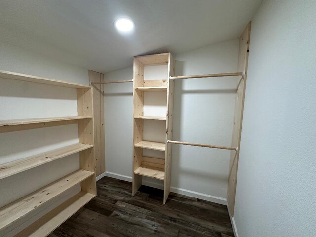 320 W N St, Mountain Grove, MO 65711 - spacious closet with dark wood-style flooring