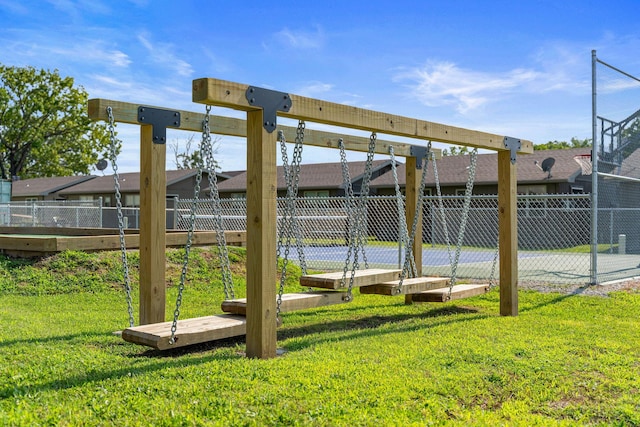 exterior space with fence