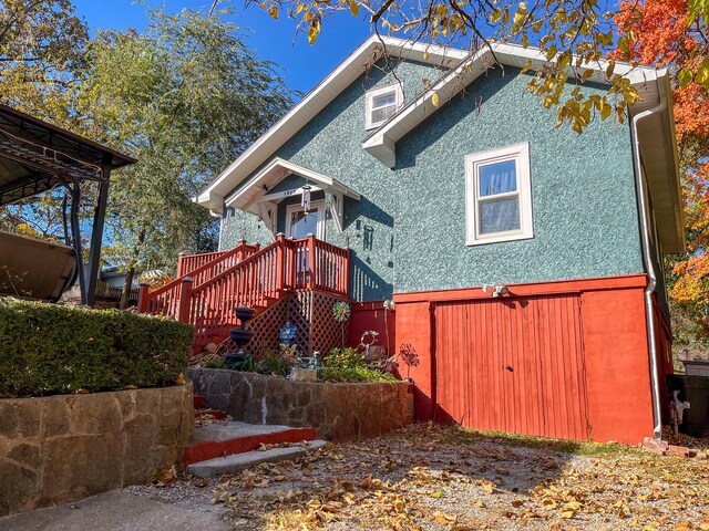 exterior space featuring a deck