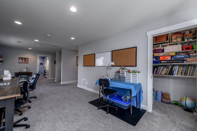 236 N Dade 147, Greenfield, MO 65661 - office with attic access, carpet floors, recessed lighting, and baseboards