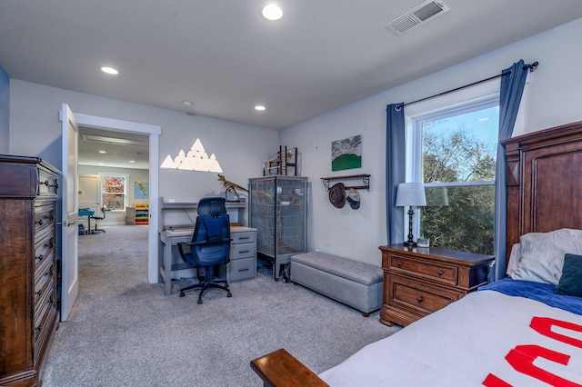 236 N Dade 147, Greenfield, MO 65661 - bedroom featuring carpet floors, recessed lighting, and a desk
