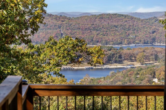 55 Lovers Ln, Branson West, MO 65737 - view of mountain feature with a water view and a forest view