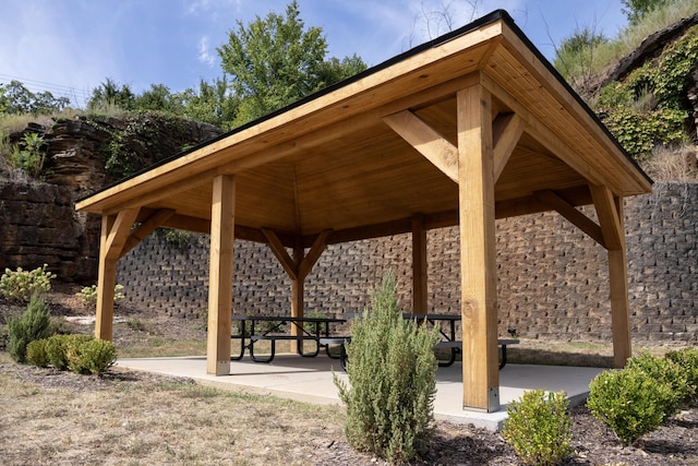 view of home's community with a gazebo